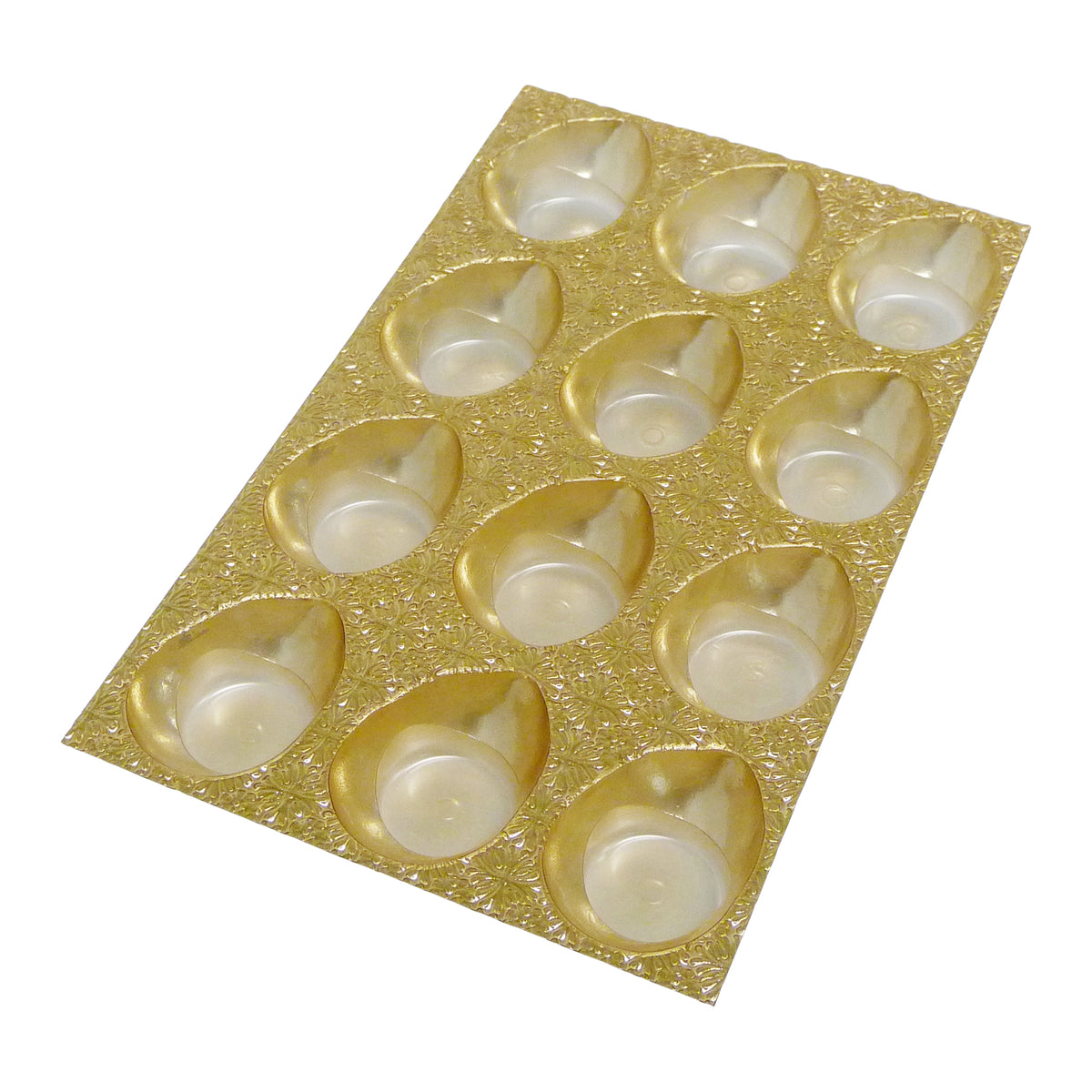 support thermoformé pour 8 petites bougies Ø 40 mm