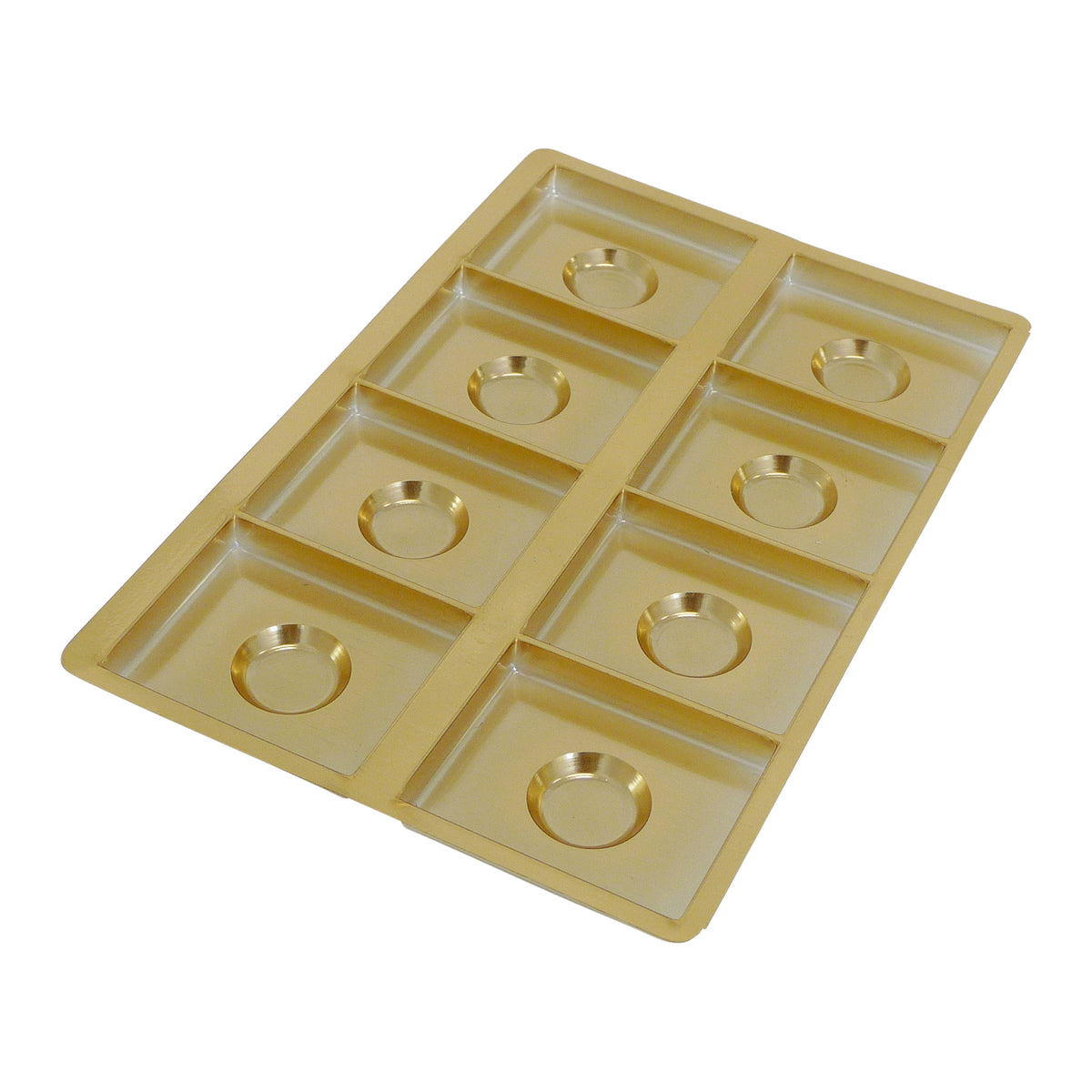 support thermoformé pour 8 petites bougies Ø 40 mm