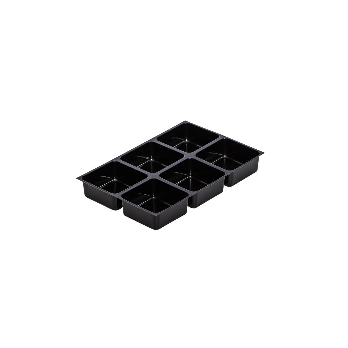 tiefgezogene Einlagen für Pralinen assortiert, 32/32 mm, schwarz