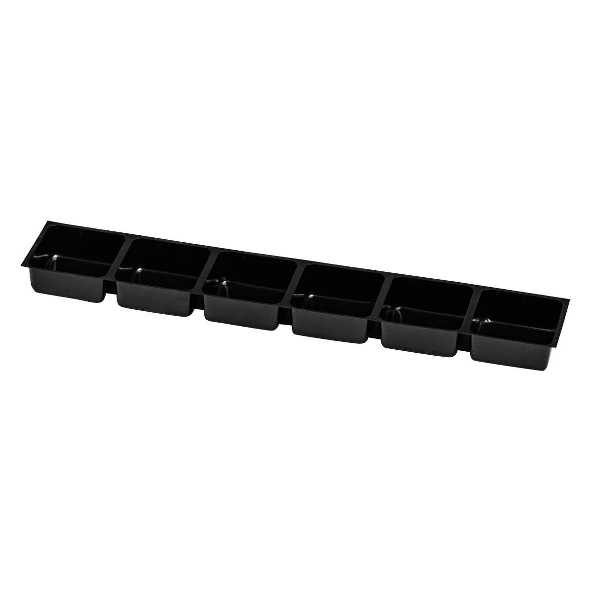 tiefgezogene Einlagen für Pralinen assortiert, 32/32 mm, schwarz