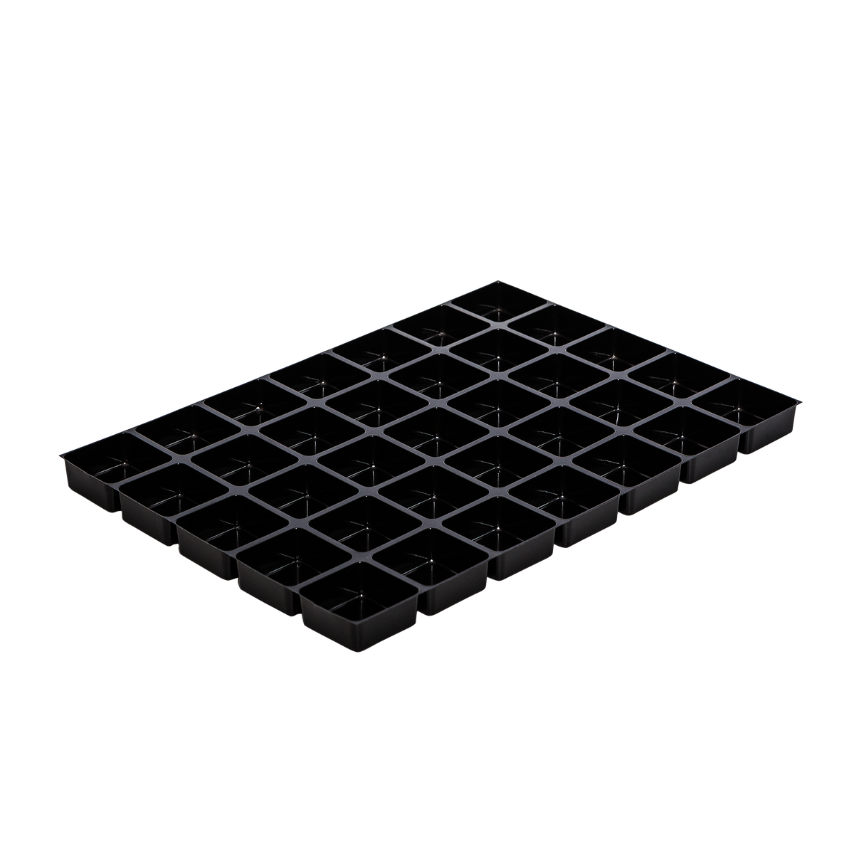 tiefgezogene Einlagen für Pralinen assortiert, 32/32 mm, schwarz