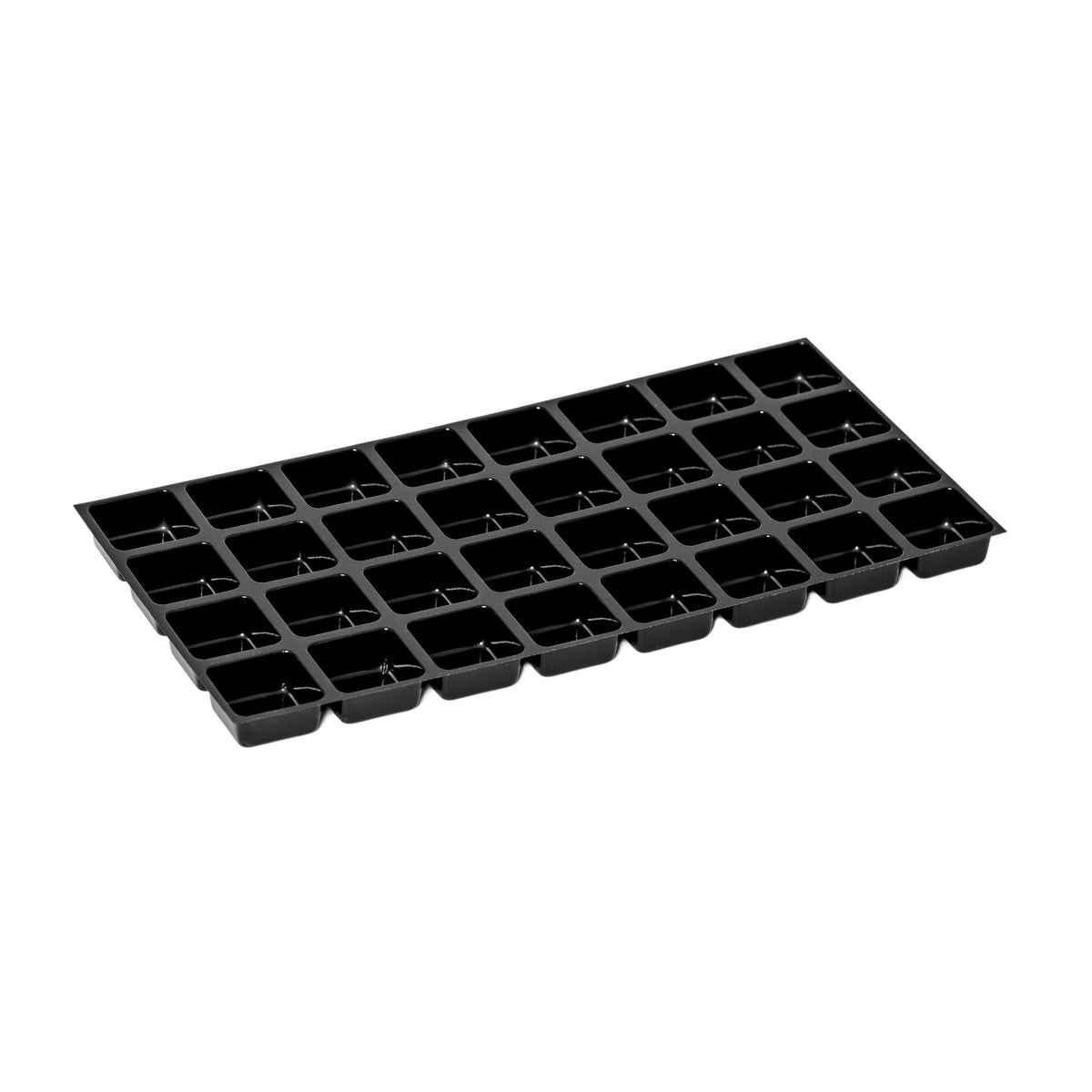support thermoformé pour pralines assortis, 32/32 mm, noir