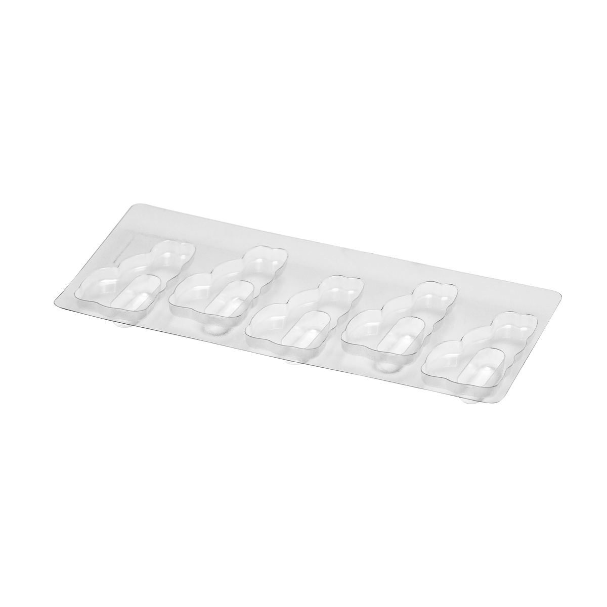 support thermoformé pralinés transparents
