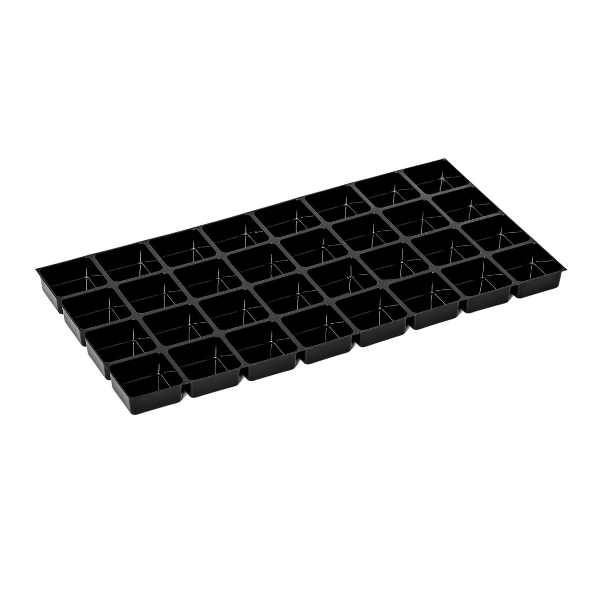tiefgezogene Einlagen für Pralinen assortiert, 32/32 mm, schwarz