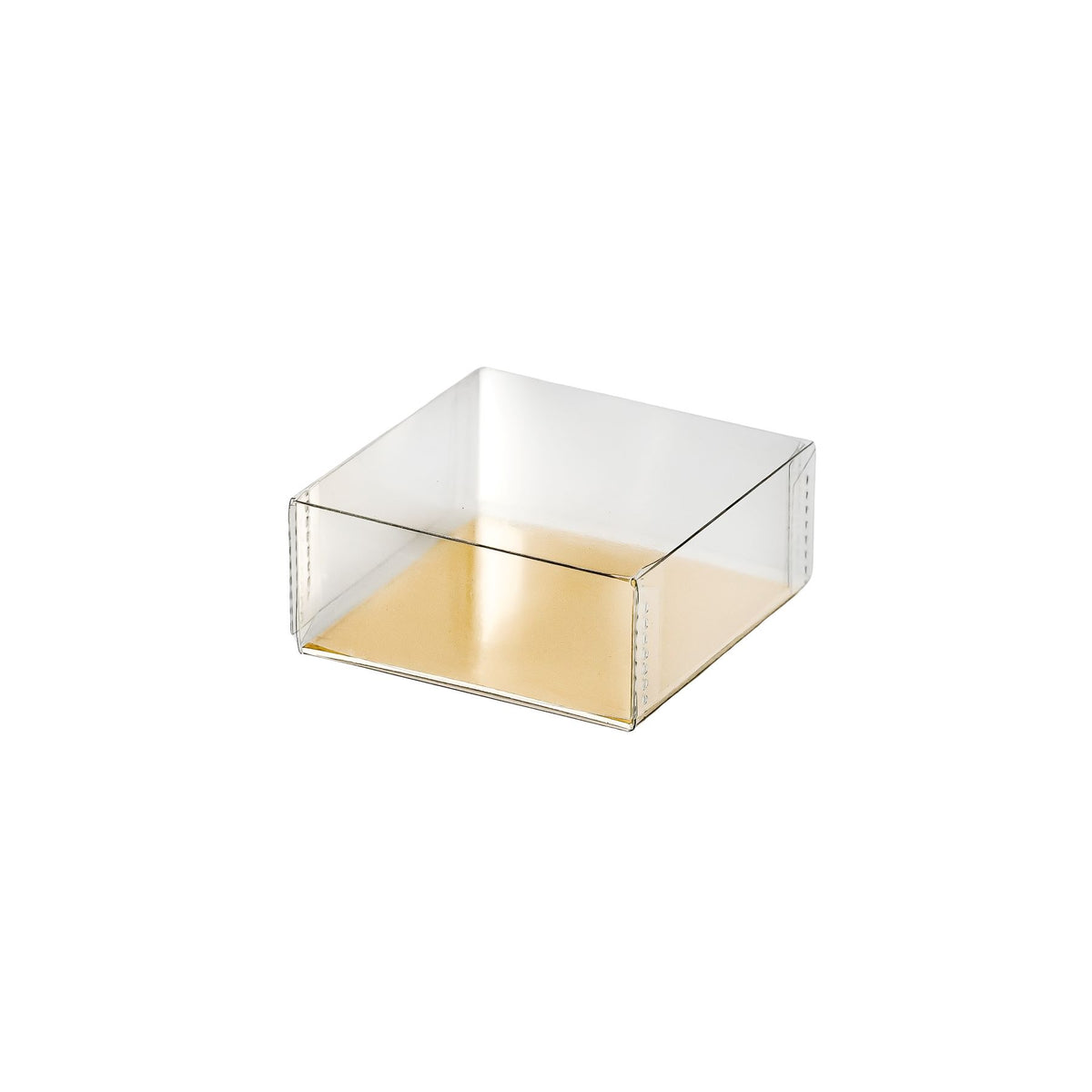 Stulpschachteln transparent inkl. Alu-Goldkarton