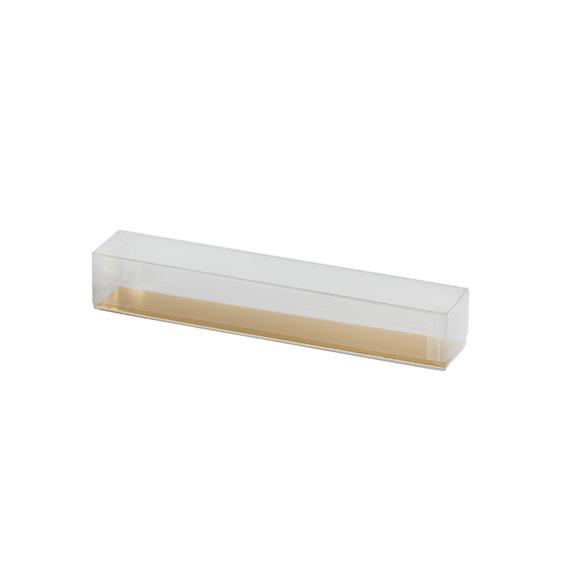 Boîtes à couvercle transparent incl. carton alu-or