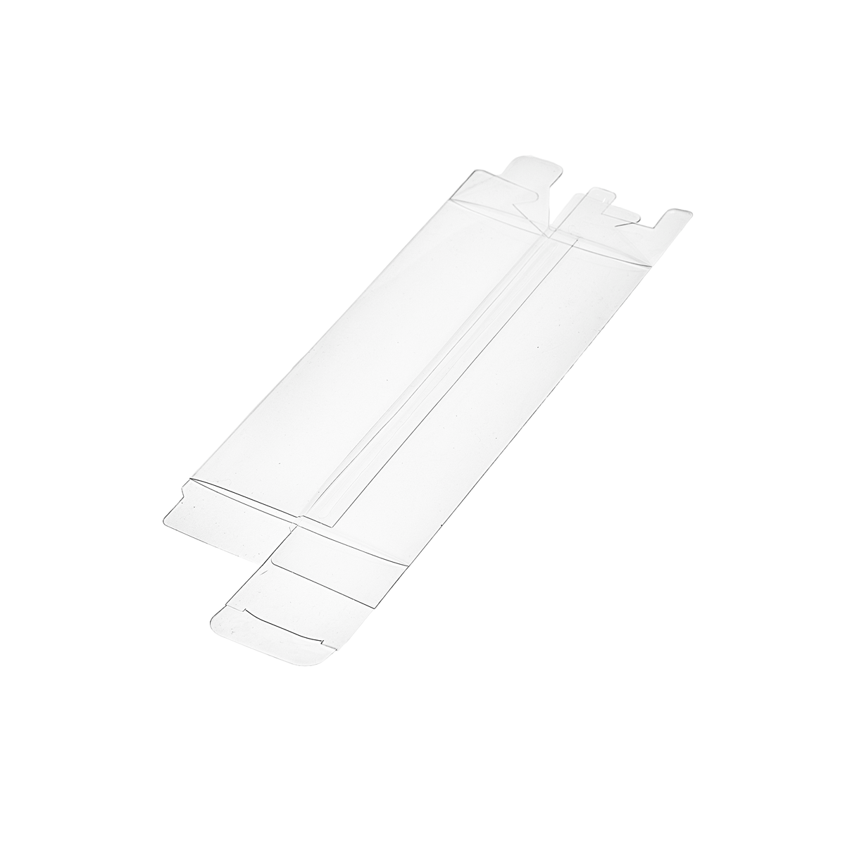 Boîte pliante transparente
