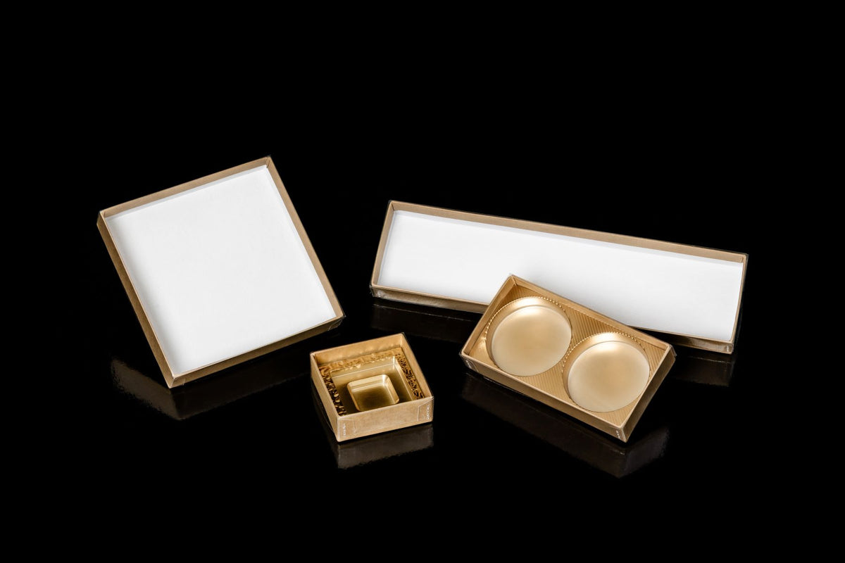 Boîtes à couvercle pour spécialités, blanches