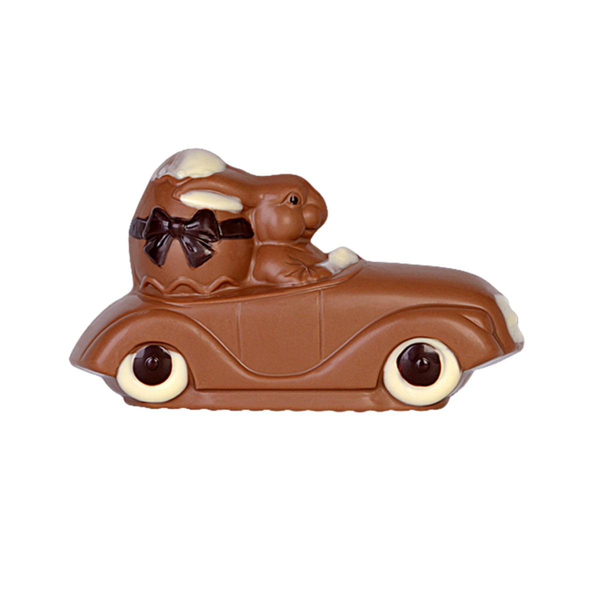 Lapin avec œuf dans la voiture, double-moule