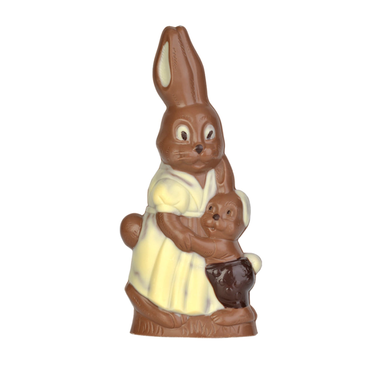 Maman lapin avec enfant, double-moule
