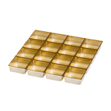 tiefgezogene Einlagen für Pralinen assortiert, 32/32 mm, gold
