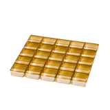 tiefgezogene Einlagen für Pralinen assortiert, 32/32 mm, gold