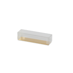 Stulpschachteln transparent inkl. Alu-Goldkarton